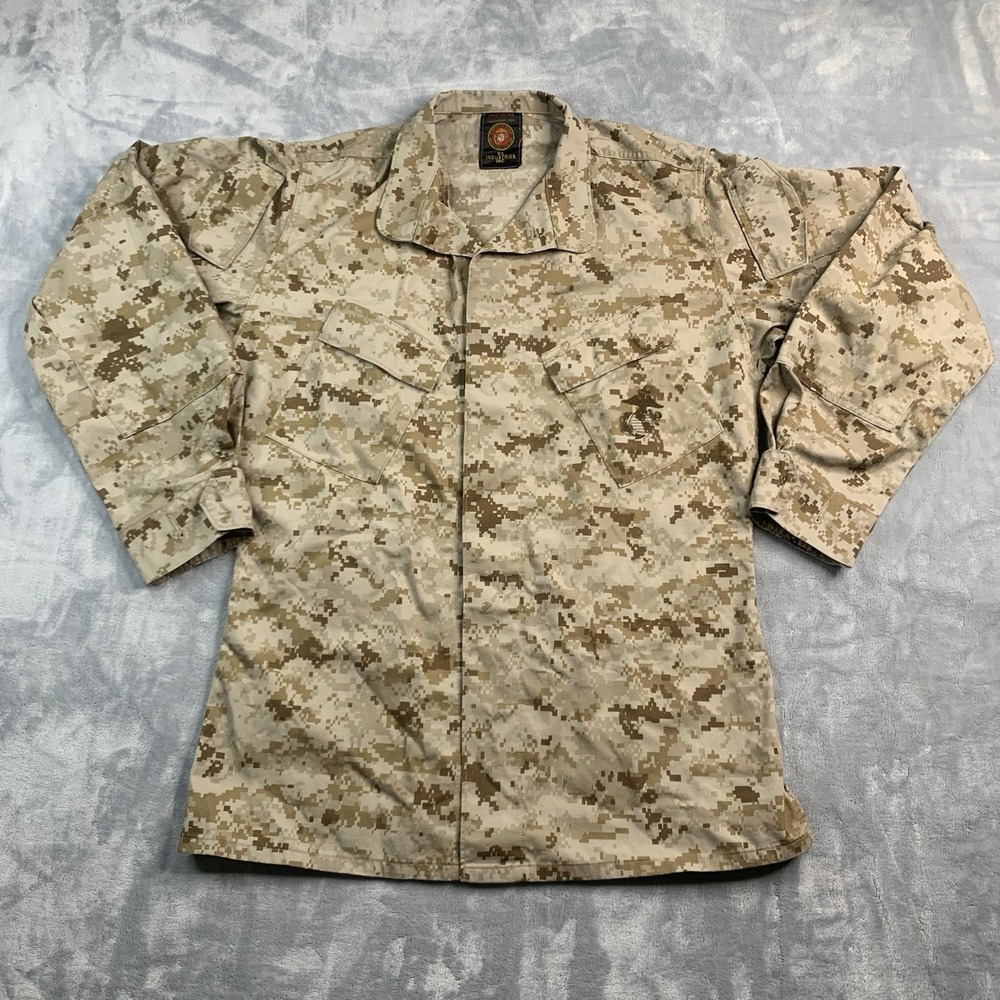 US Marine Corps MCCUU Desert‎ Marpat Blouse Jacket Combat Top USMC Size M XLong